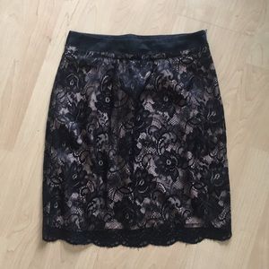 Lace Mini to Knee Length Skirt